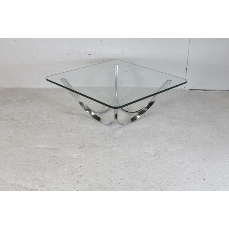 Vintage square coffee table by Roger Sprunger, USA 1970