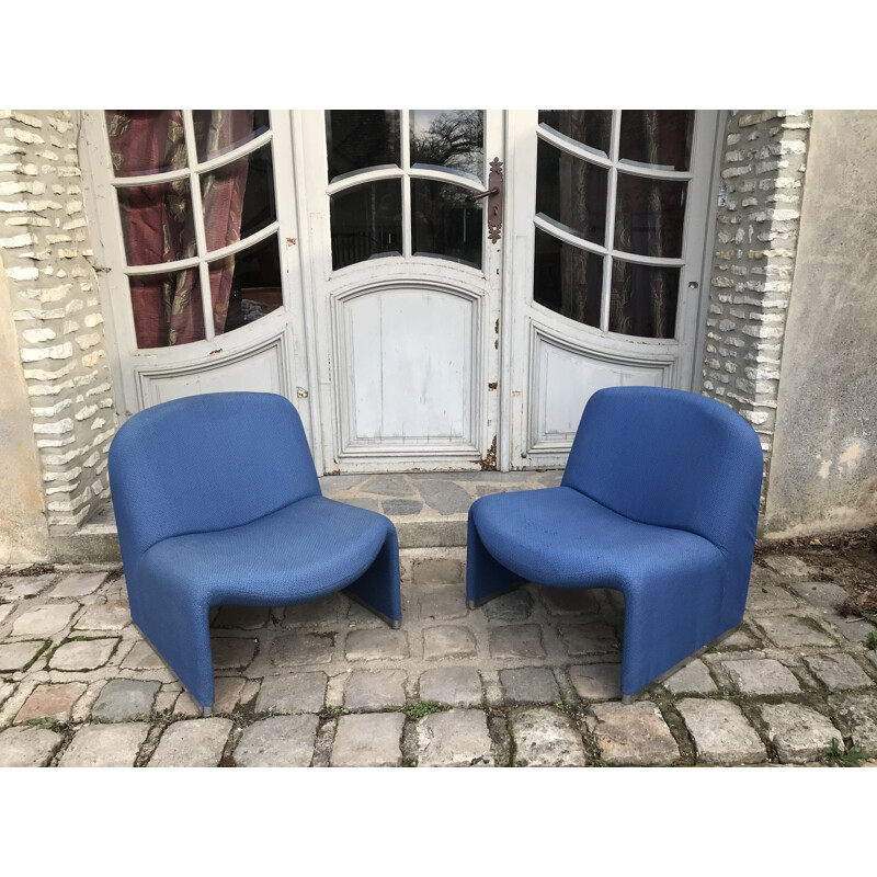 Paire de fauteuils vintage par Giancarlo Piretti pour Castelli 1969