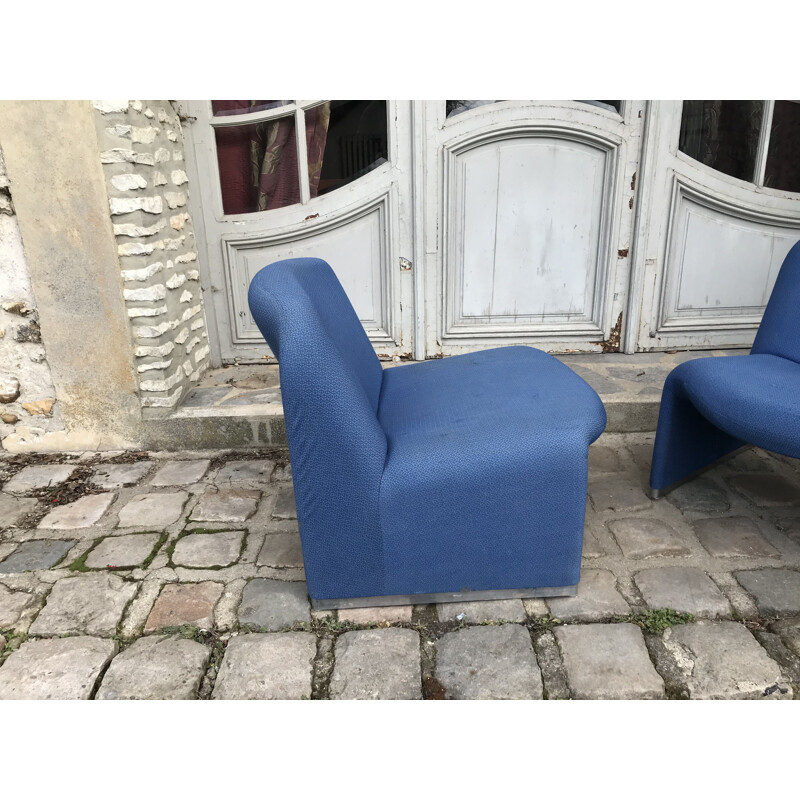 Pair of vintage armchairs by Giancarlo Piretti for Castelli 1969s