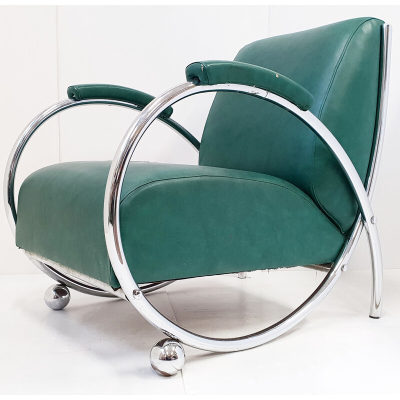 Vintage art deco armchair