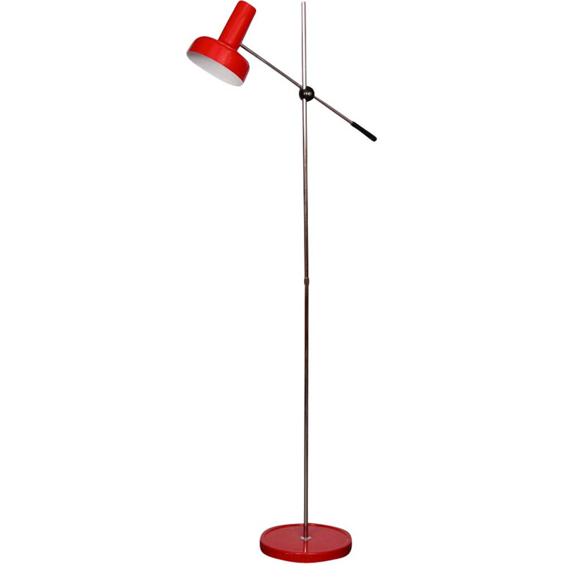 Vintage  metal floor lamp Czech 1970s