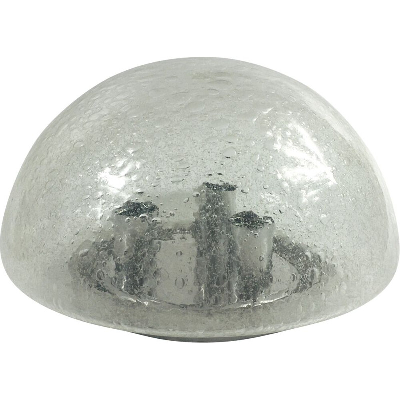 Large vintage Doria Leuchten Bubble Glass Mushroom Lamp 1970s