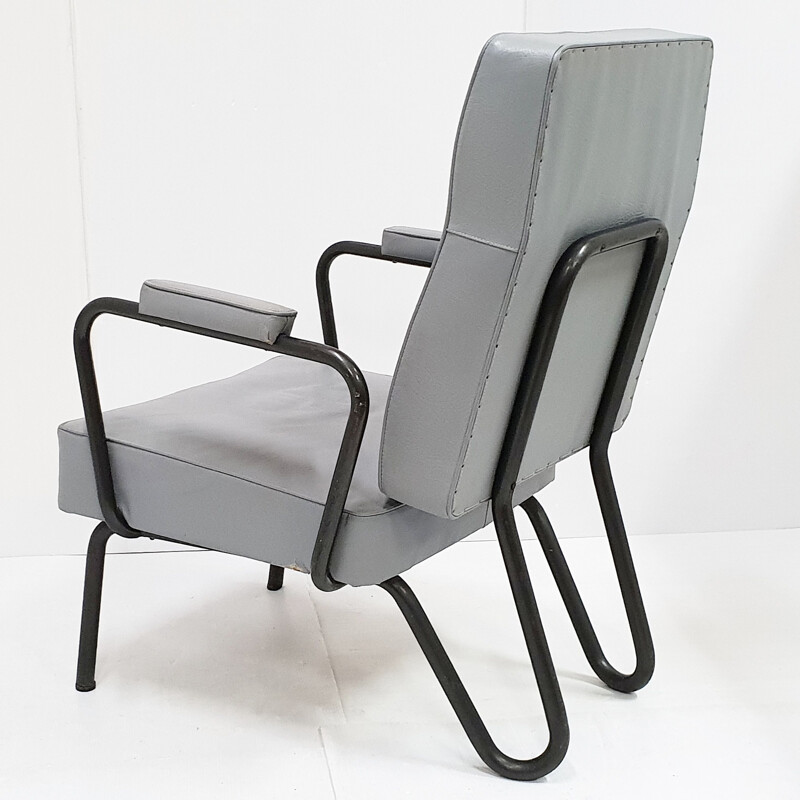 Vintage armchair by Jacques Hitier for Tubauto