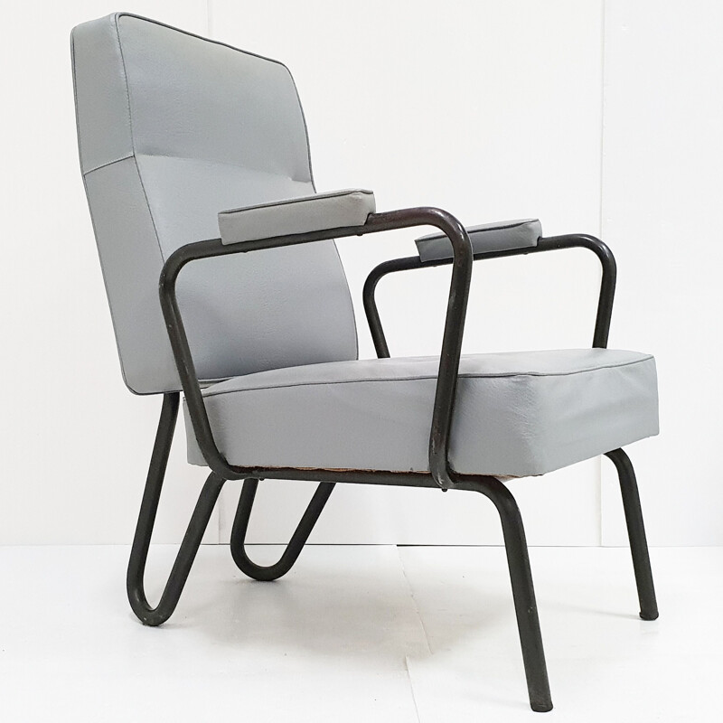 Vintage armchair by Jacques Hitier for Tubauto