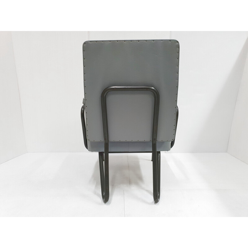Vintage fauteuil van Jacques Hitier voor Tubauto