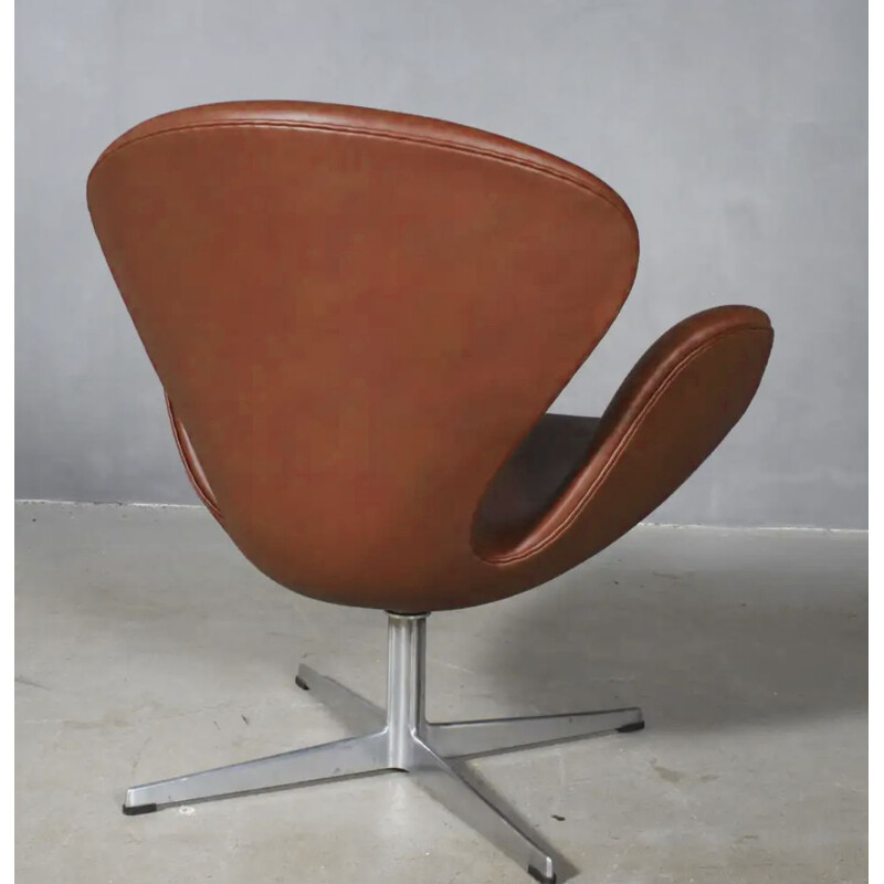 Cadeira de braços de cisne vintage Fritz Hansen 1966