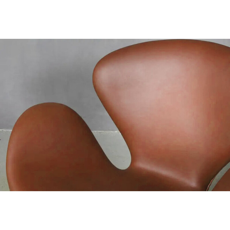 Cadeira de braços de cisne vintage Fritz Hansen 1966