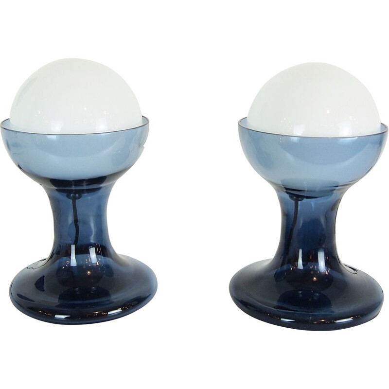 Pair of vintage lamps by Carlo Nason for Mazzega 1968