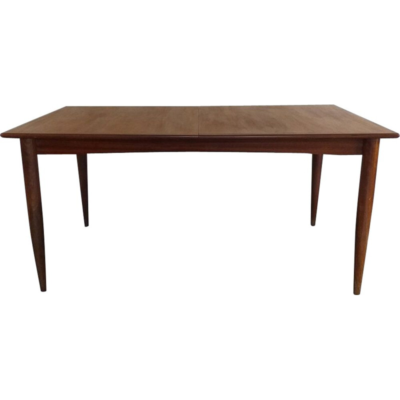 Vintage teak dining table Scandinavian 1960s