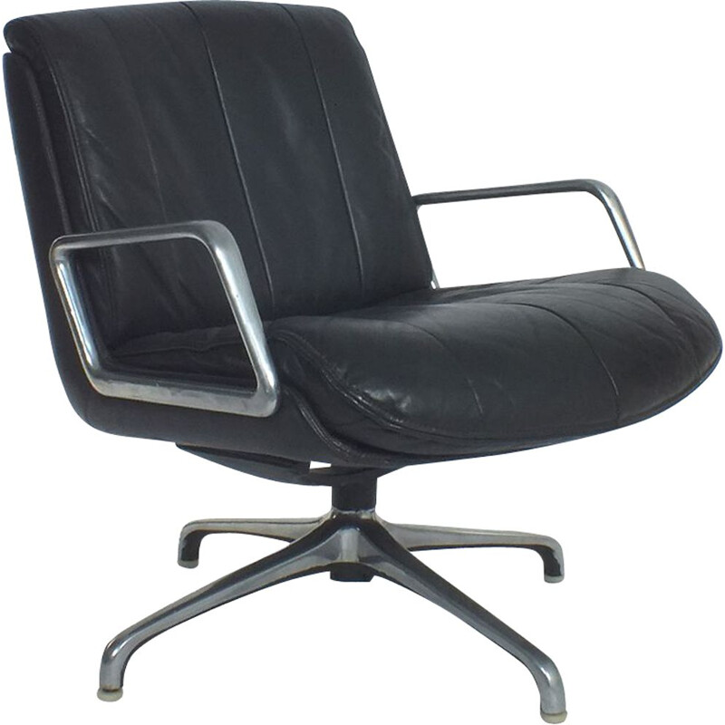 Vintage Saporiti swivel chair 1970s