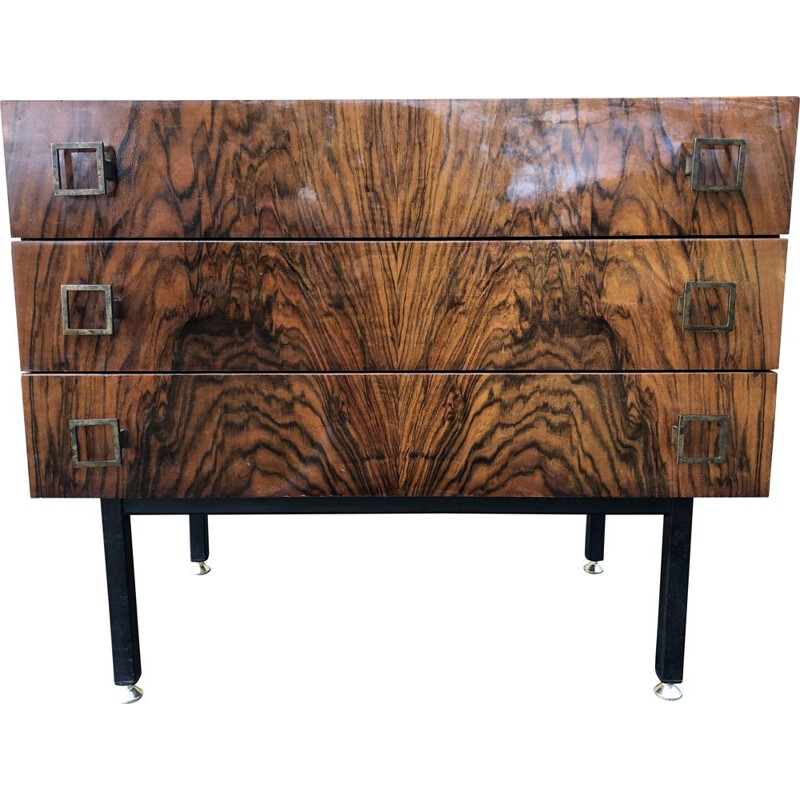 Vintage rosewood chest of drawers 1970s