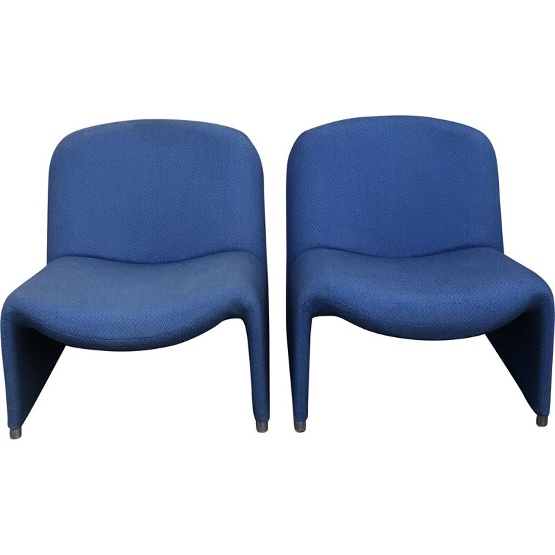 Pair of vintage armchairs by Giancarlo Piretti for Castelli 1969s