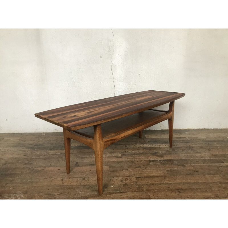 Vintage blasse table in Scandinavian walnut 1960s