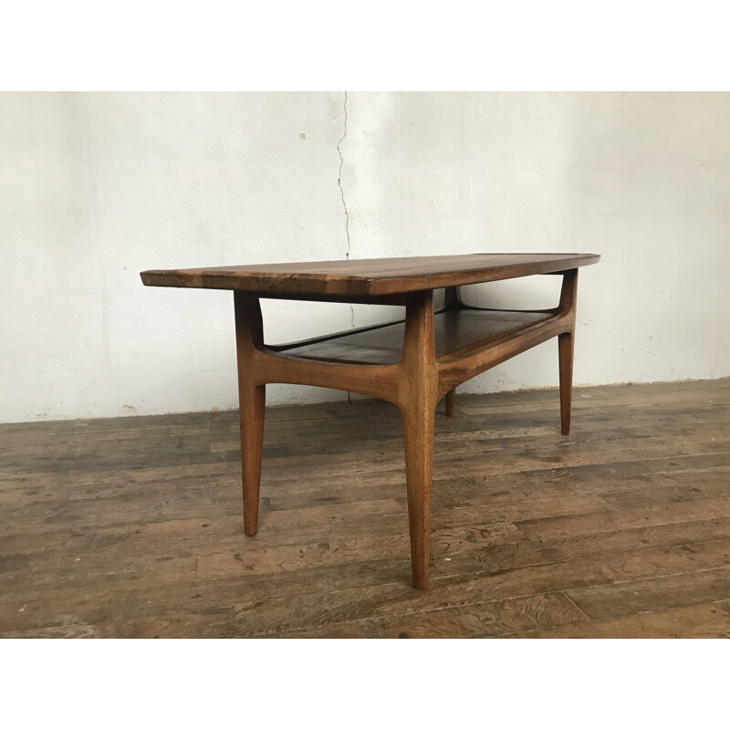 Vintage blasse table in Scandinavian walnut 1960s