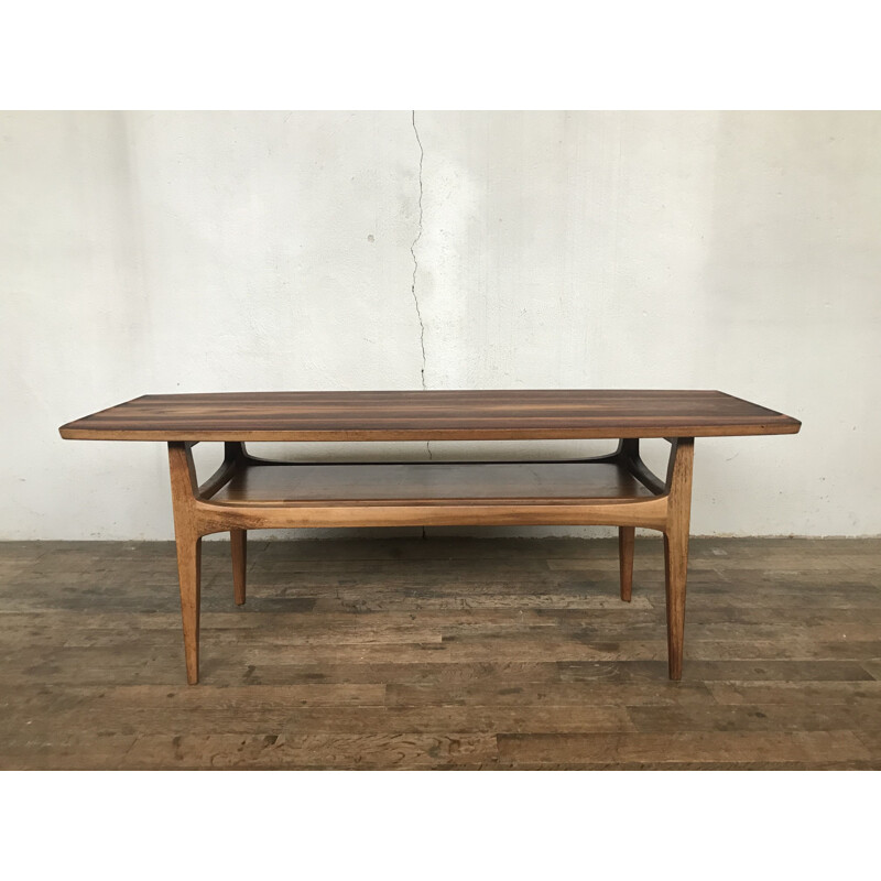 Vintage blasse table in Scandinavian walnut 1960s