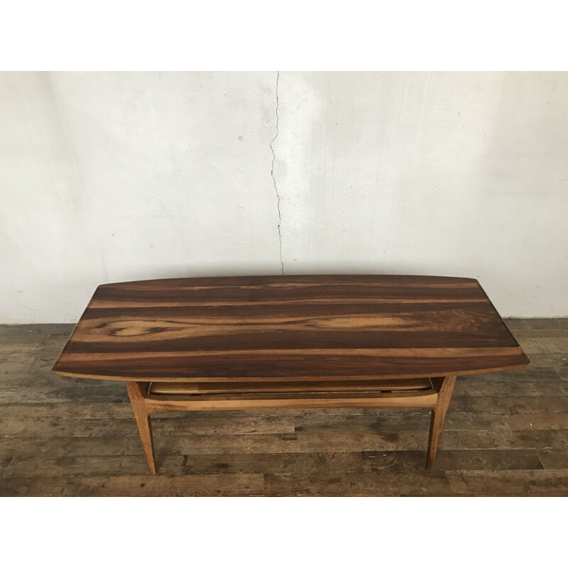 Vintage blasse table in Scandinavian walnut 1960s