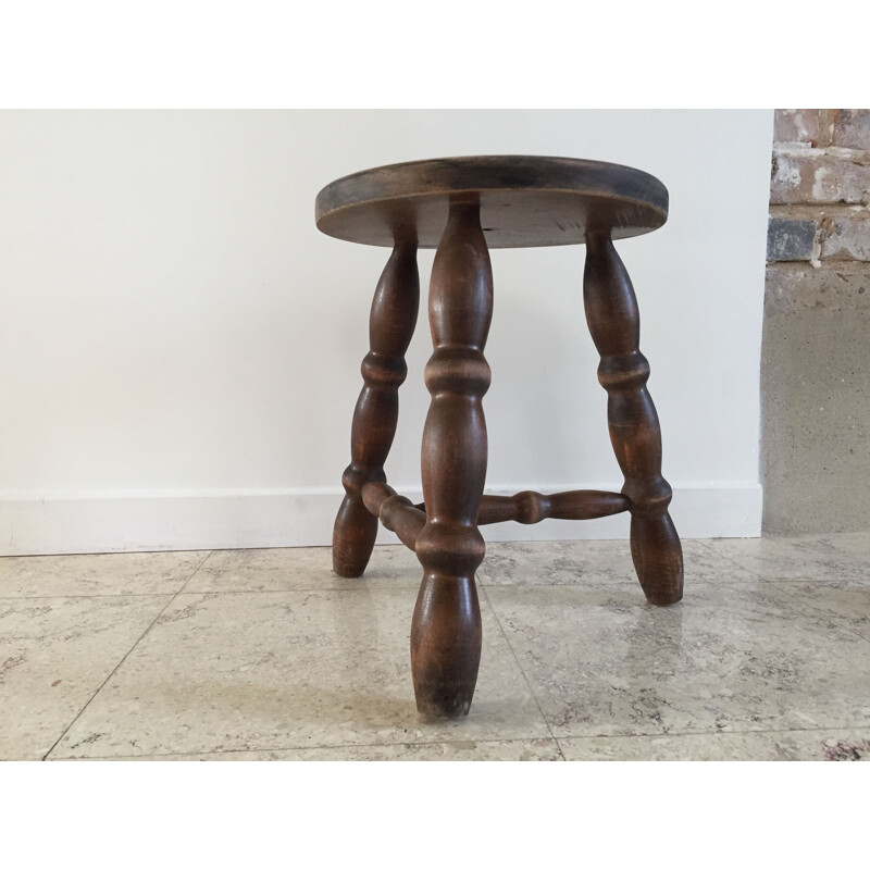 Vintage low stool Tripod