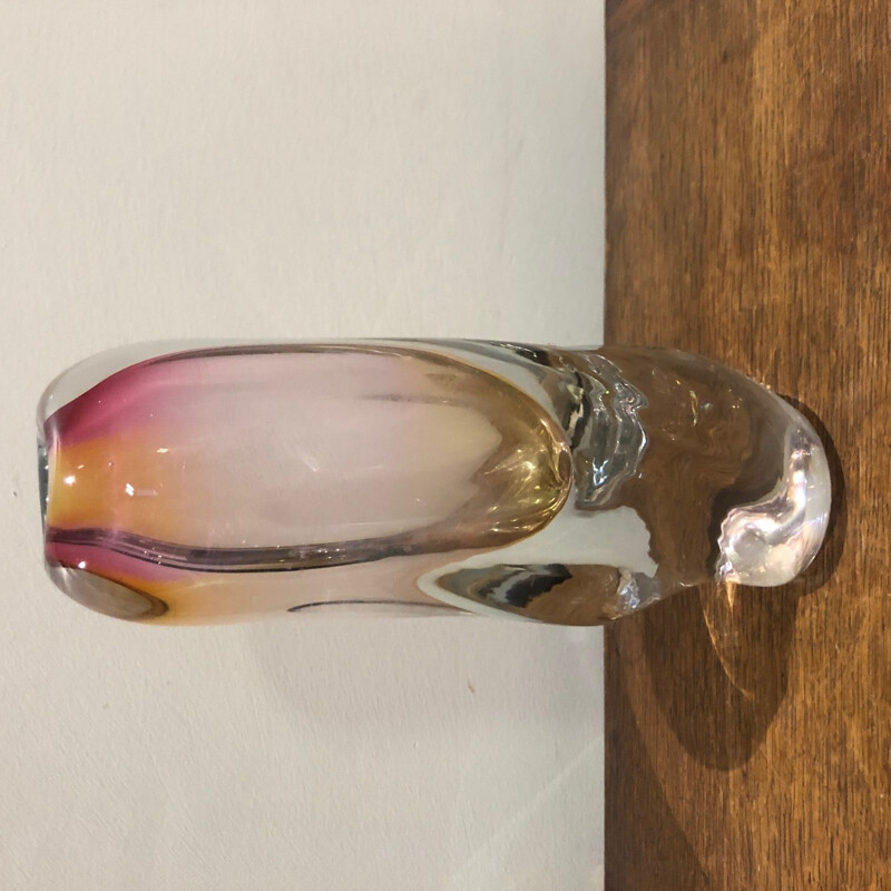 Vintage Murano pink vase 1950s