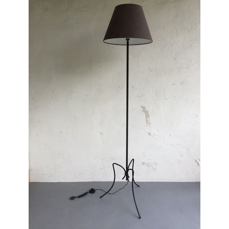 Vintage steel floor lamp 1960s