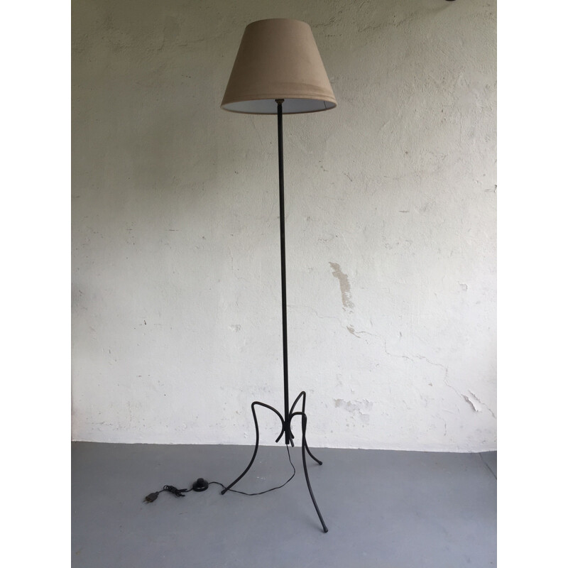 Vintage steel floor lamp 1960s