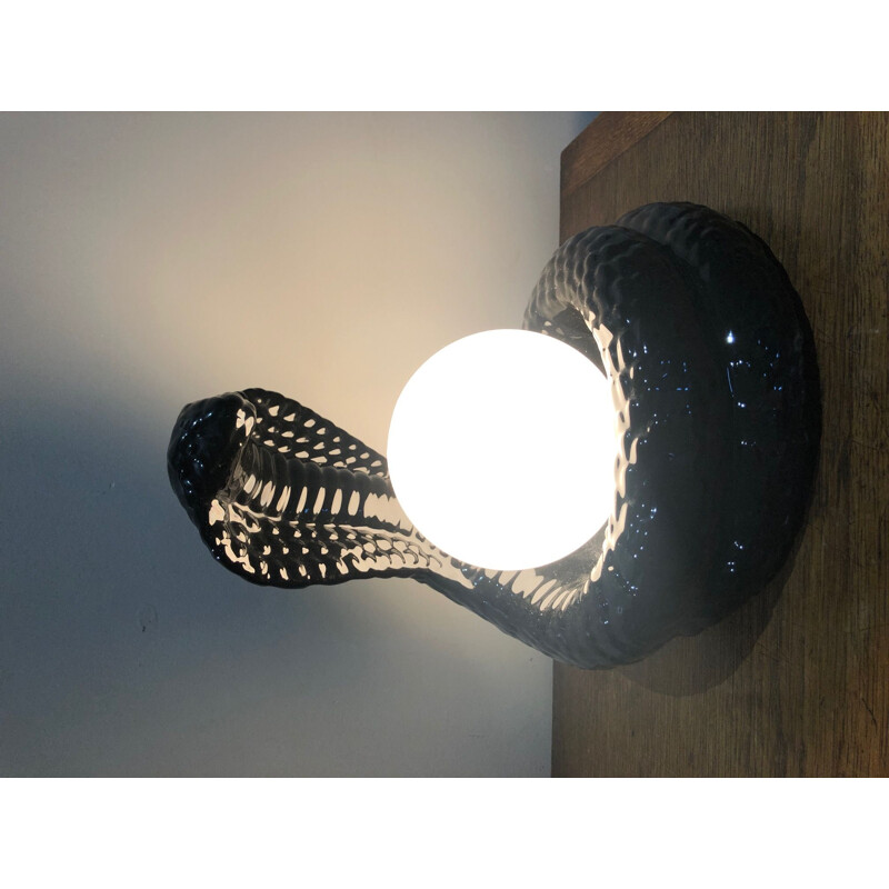 Lampe vintage en céramique