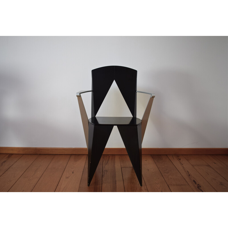 Vintage chair by Adriano and Paolo Suman for Giorgetti 1980s