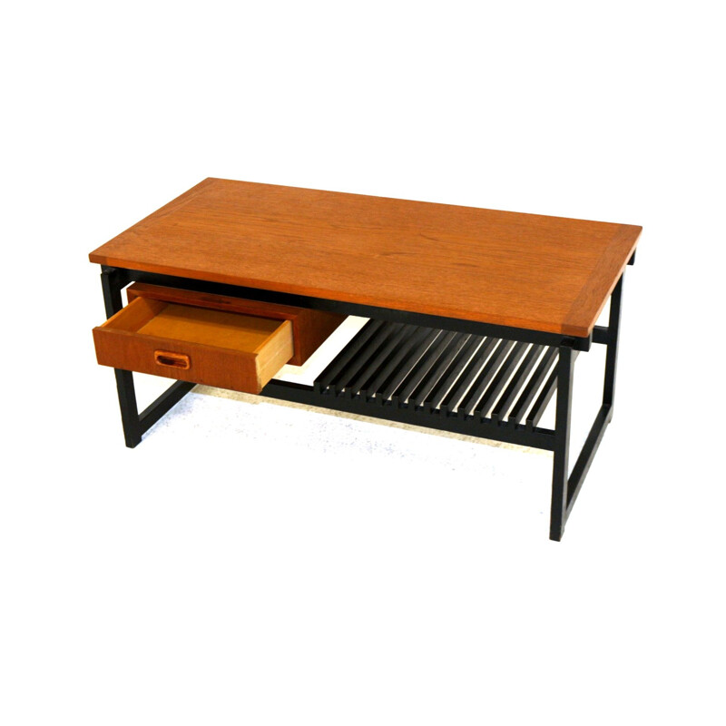 Vintage teak telephone bench, Sweden 1960