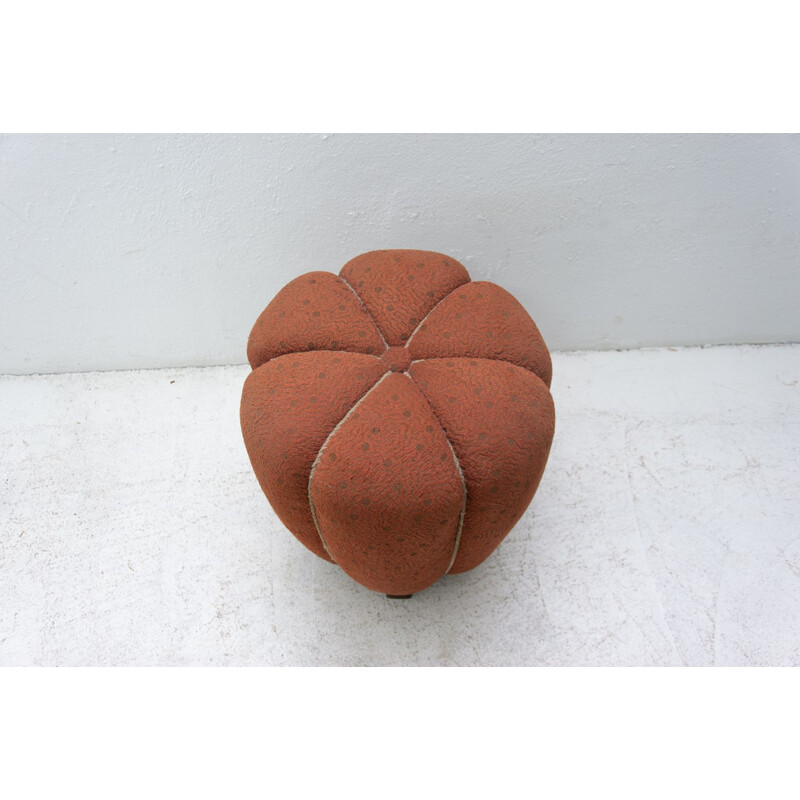 Vintage pouffe by Jindřich Halabala Czechoslovakia 1950s