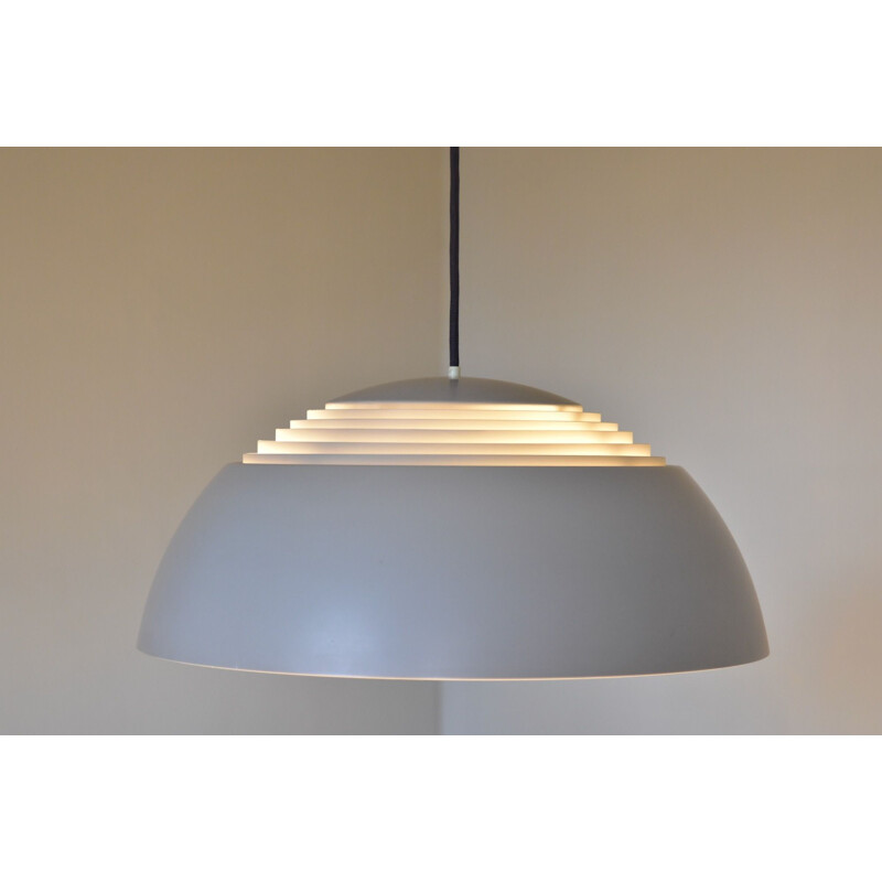 Vintage Large Grey Arne Jacobsen AJ Royal Pendant Lamp by Louis Poulsen Denmark
