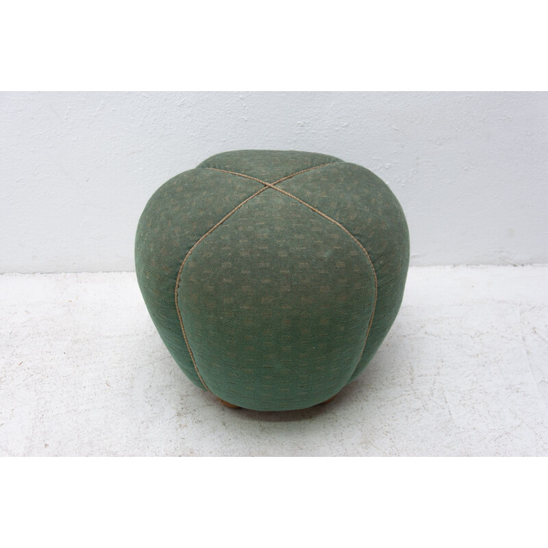 Vintage pouffe by Jindřich Halabala Czechoslovakia 1950s