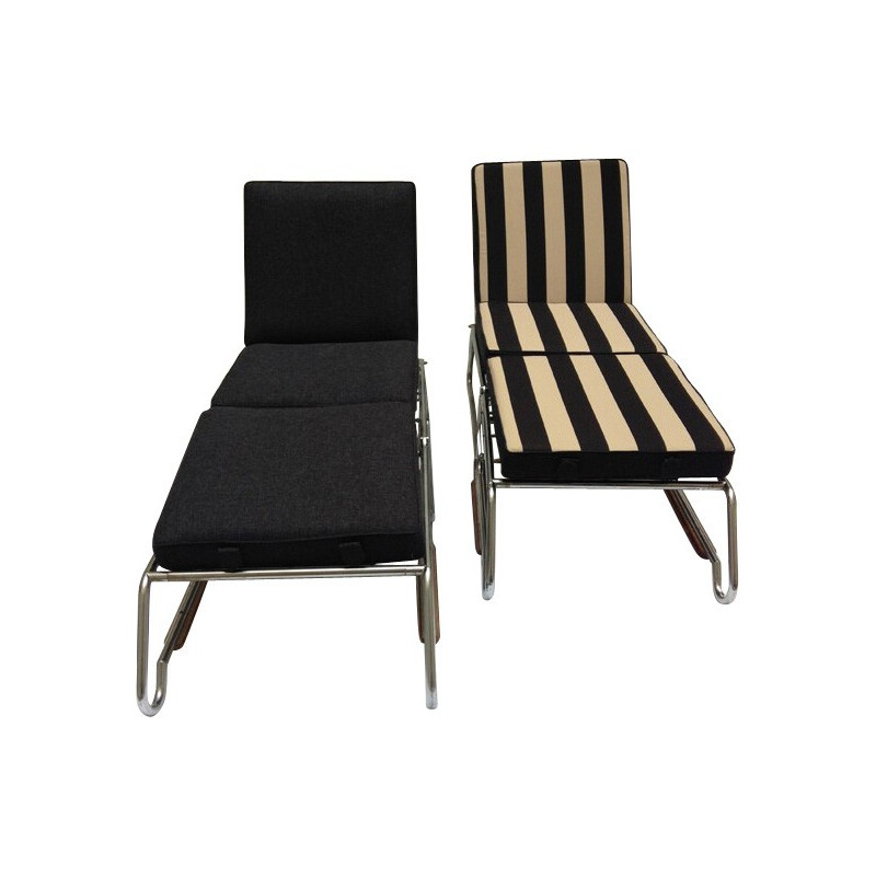 Pair of lounge chairs, François CARUELLE - 50s