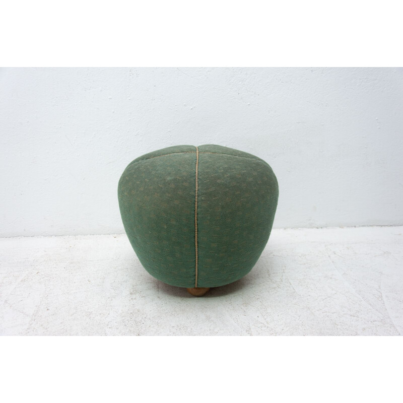 Vintage pouffe by Jindřich Halabala Czechoslovakia 1950s