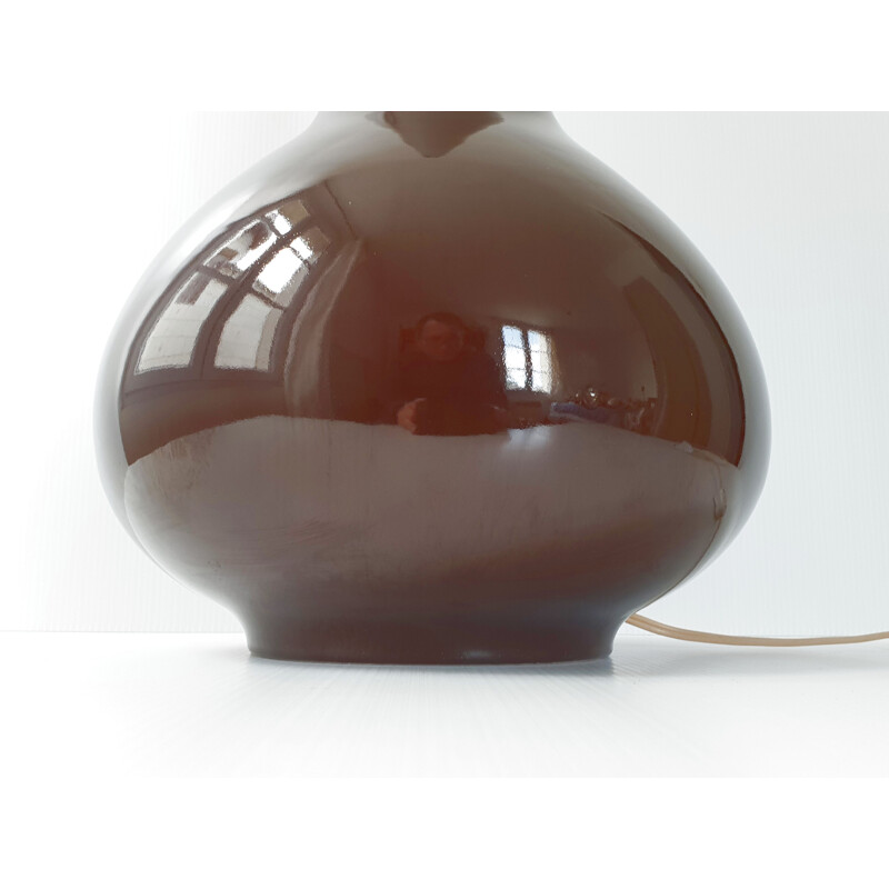 Pied de lampe vintage en céramique 1960