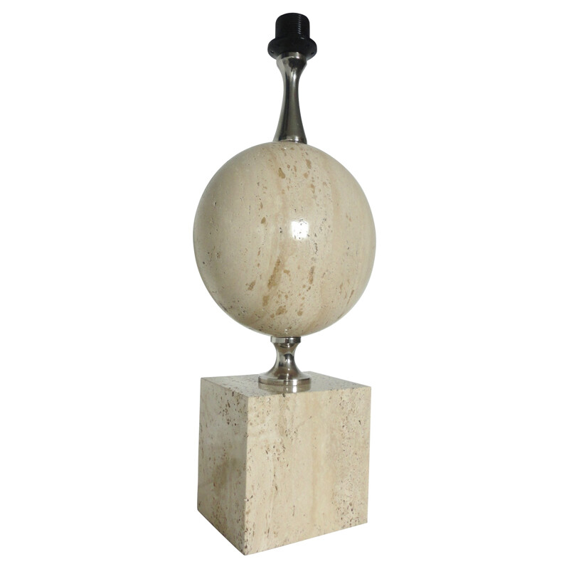 Travertine lamp, Philippe Barbier - 70