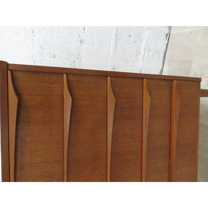 Vintage teak chest of drawers scandinavian 1960s