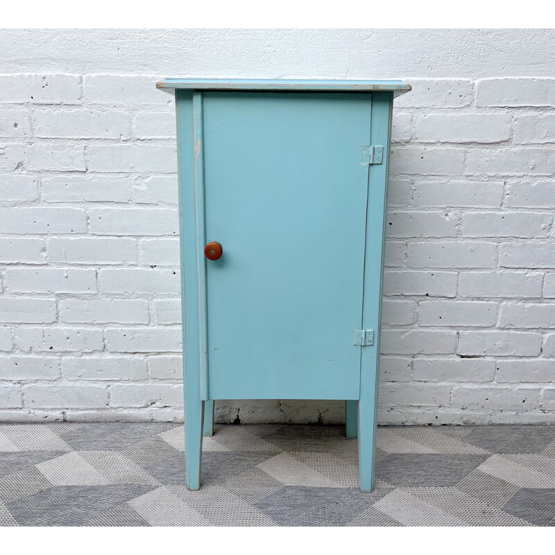 Small Vintage Painted Cabinet 1950s