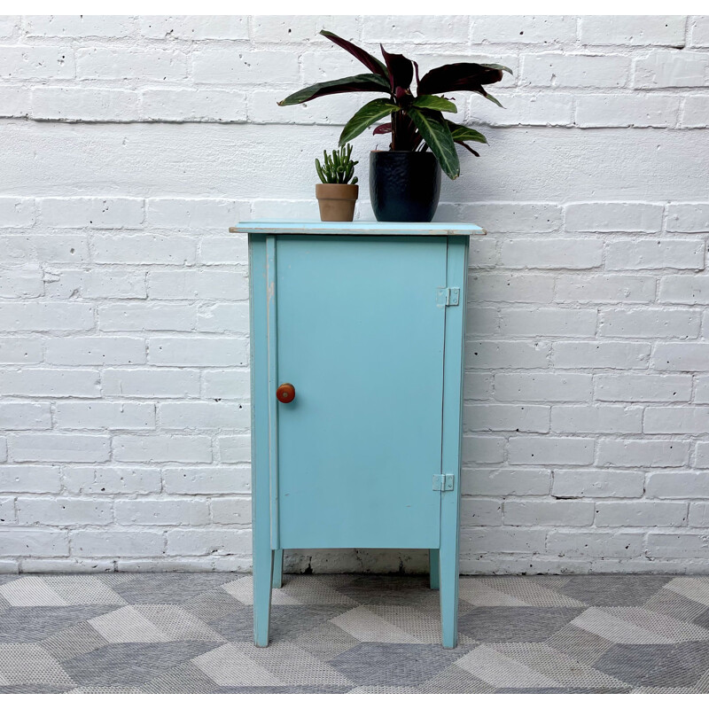 Small Vintage Painted Cabinet 1950s