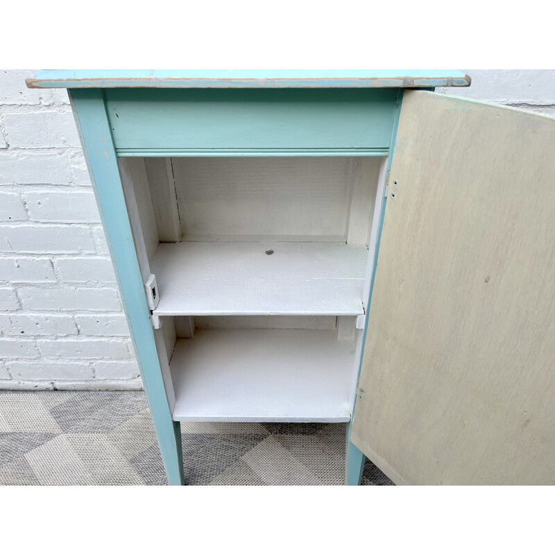 Small Vintage Painted Cabinet 1950s