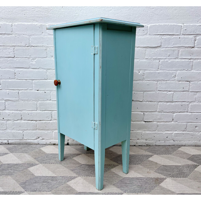 Small Vintage Painted Cabinet 1950s