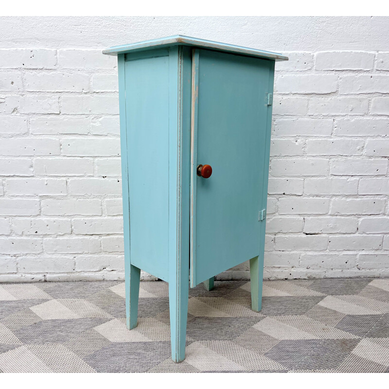 Small Vintage Painted Cabinet 1950s
