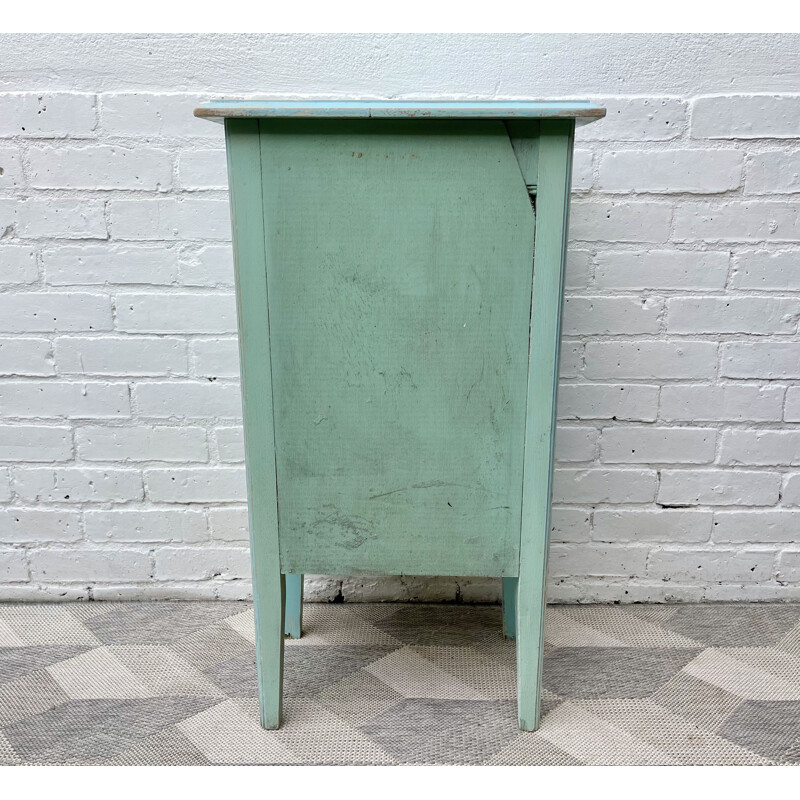 Small Vintage Painted Cabinet 1950s