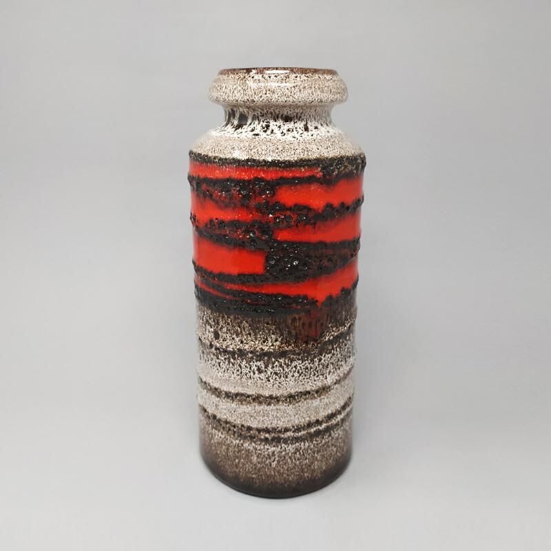 vase vintage en lave de Scheurich 1970