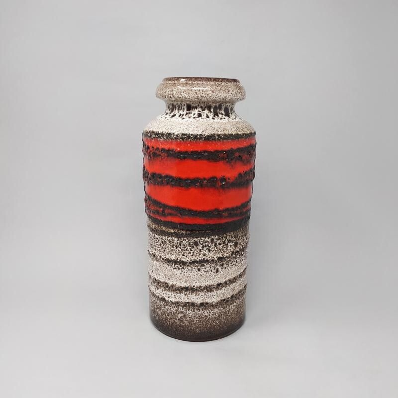 Vintage Stunning Big Scheurich Lava Vase 1970s