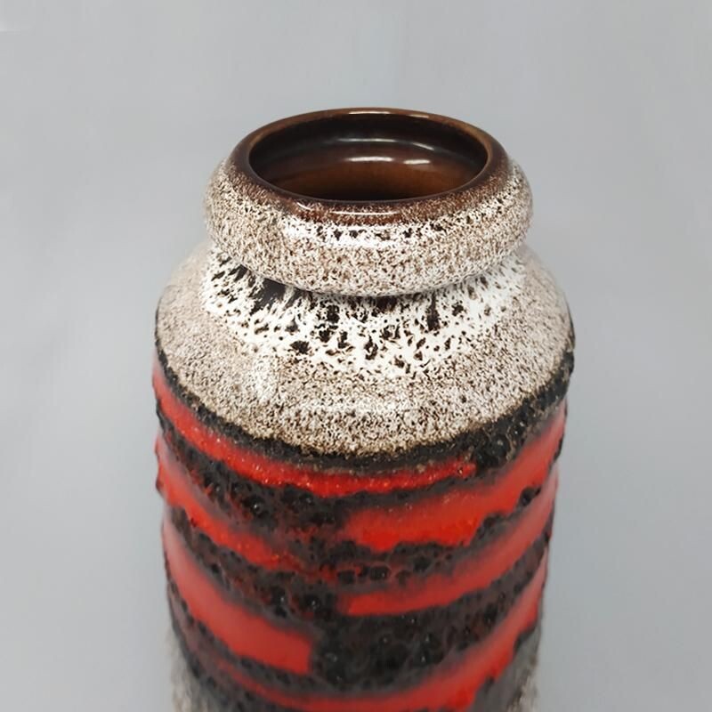 jarrón de lava vintage de Scheurich 1970