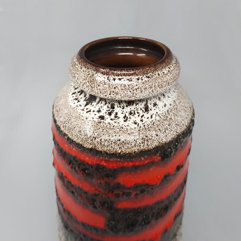 Vintage Stunning Big Scheurich Lava Vase 1970s