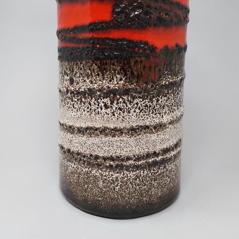 Vintage-Vase aus Scheurich-Lava 1970