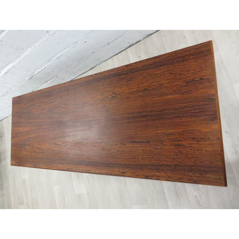 Vintage Illum Wikkelso coffee table in rosewood Scandinavian 1960s