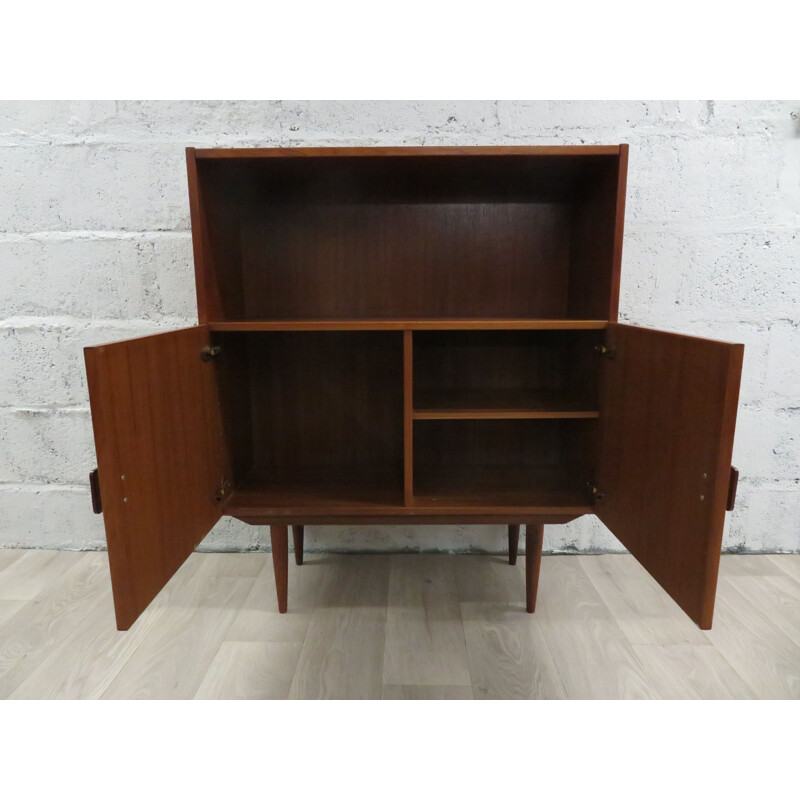 Vintage teak bookcase scandinavian 1960s