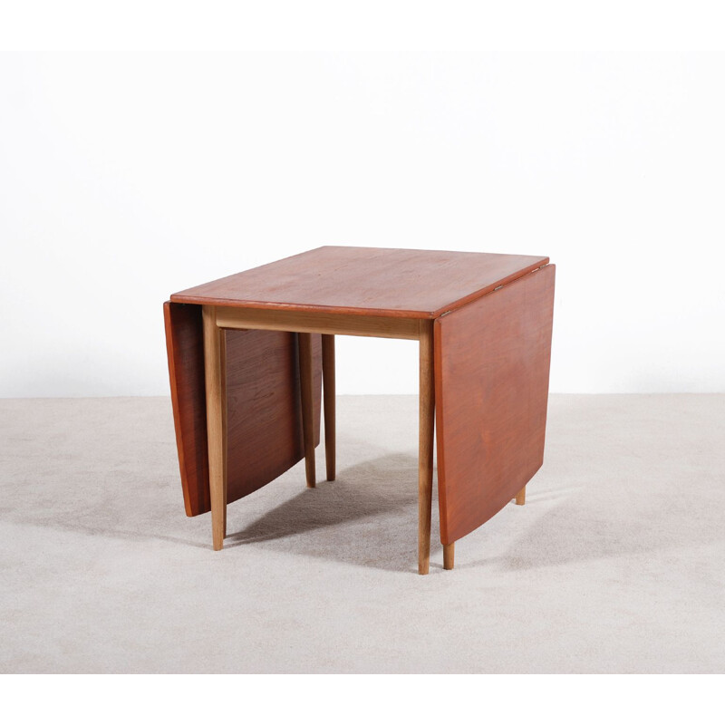 Tavolo vintage in teak e rovere di Hans J. Wegner per Andreas Tuck 1960