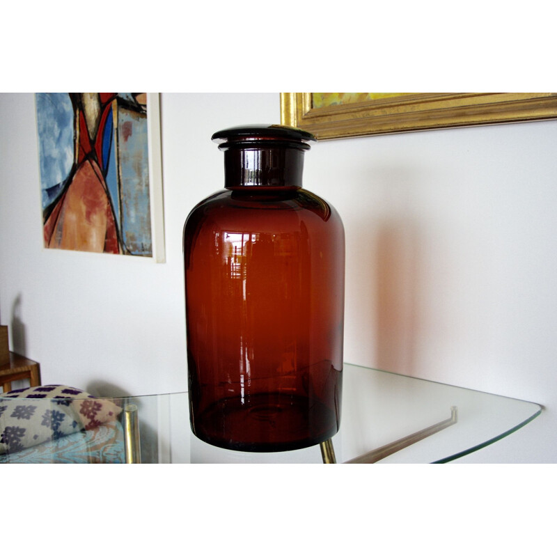 Large vintage jar of Pharmacy 1940s